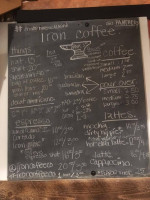 Iron Coffee Co menu