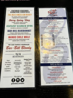 Bill North menu