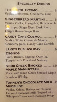 Jake's Eatery menu