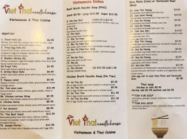 Viet Thai Noodle House menu