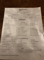 Revival menu