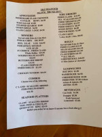 J And J's Seafood Drive In menu