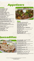El Fogón Mexican menu