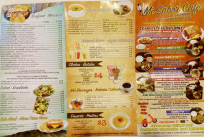 Mi Sabor Cafe menu