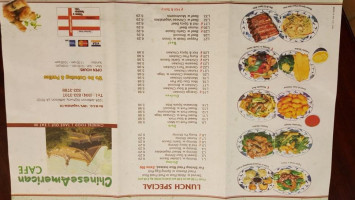 Chinese American menu