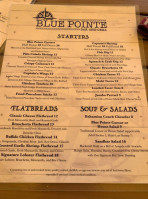 Blue Pointe And Grill menu