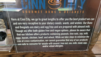 Cinn City Gourmet Buns Beignets food