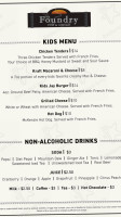 The Foundry Pub Grille menu
