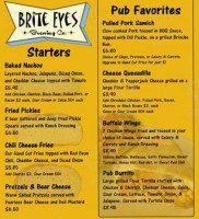 Brite Eyes Brewing Co. menu