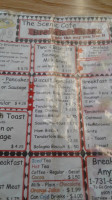 Scenic Cafe menu