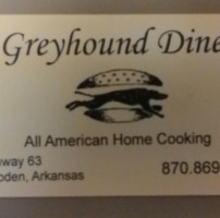 Greyhound Diner menu