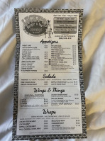 Lucky's Burger-n-tap menu