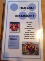 Thai Chef menu