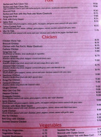 Tin Sing Incorporated menu