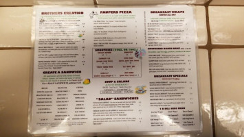 Two Brothers Deli And The Yoga Room menu