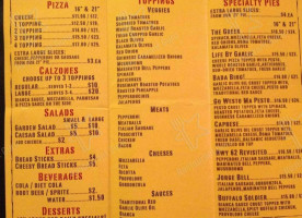 Papa Z's menu