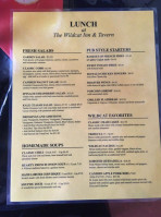 Wildcat Inn Tavern menu