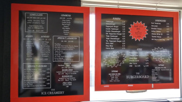 Burgerboard menu