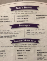 Purple Goose Eatery menu