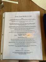 Stone Soup Market Cafe menu