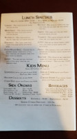 Manuelito's Mexican menu