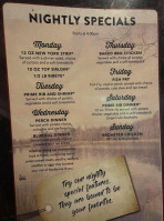 River's Edge Pub Grub menu