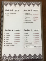 Sv's Curry Masala menu