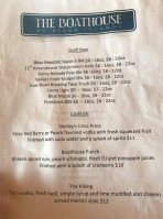 The Boathouse At River Islands menu