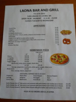 Laona And Grill menu