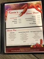 Kevin's Corner Kafe menu