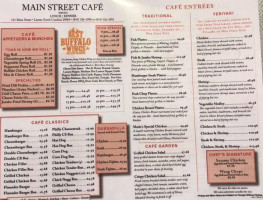 Main St Cafe menu