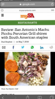 Machu Picchu Peruvian Grill food