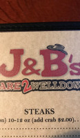 J B's Rare2welldone menu