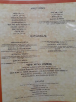 Los Ramirez menu