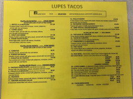 Lupe's Taqueria Mexican menu