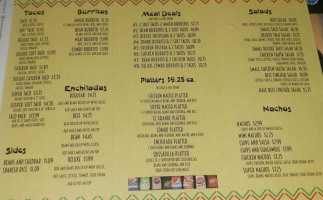 Taco Palace menu