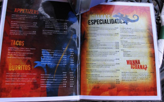 Blue Iguana Mexican Cantina menu