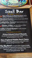 Crabby’s Oceanside menu