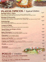 El Rinconcito Colombiano 2 menu
