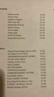 Ron's Lounge menu