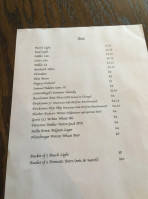 The Wine Cafe menu