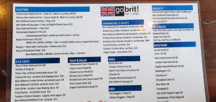 Go Brit! Fish Chips menu