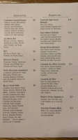 Chasers Restaurant menu