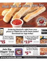 Monical's Pizza Of Paxton food