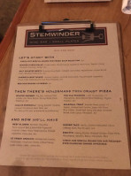 Stemwinder menu