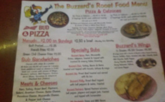 Buzzards Roost menu