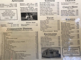 Leo's Mexican Food menu
