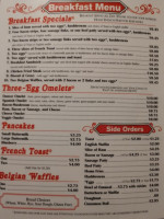 Dutch Treat Restaurant menu