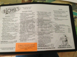 Rachels Cafe And Creperie menu