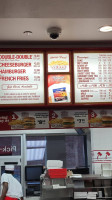 In-n-out Burger menu